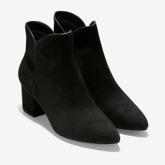 BNWB▪︎Cole Haan▪︎Elyse Black Suede Boots - Picture 2 of 7